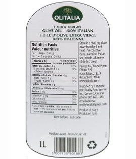 Olitalia Extra Virgin Olive Oil "ORO"