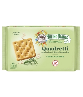 Mulino Bianco Quadretti Rice and Rosemary Gluten Free Crackers