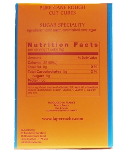 La Perruche Morceaux Irréguliers de Sucre de Canne