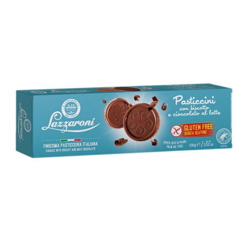 Lazzaroni Pasticcini Gluten Free Biscuit and Milk Chocolate