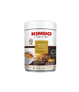 Kimbo Can Aroma Gold 100% Arabica Ground Coffee