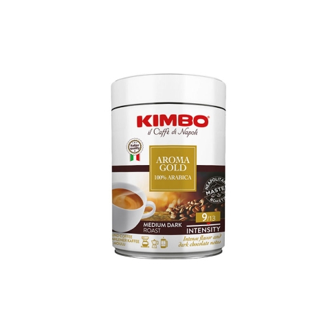 Kimbo Pot Aroma Gold 100% Arabica Café Moulu