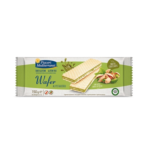 Piaceri Mediterranei Wafer Gluten Free With Pistacchio Cream