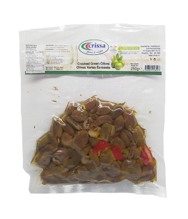 Crissa Cracked Green Olives