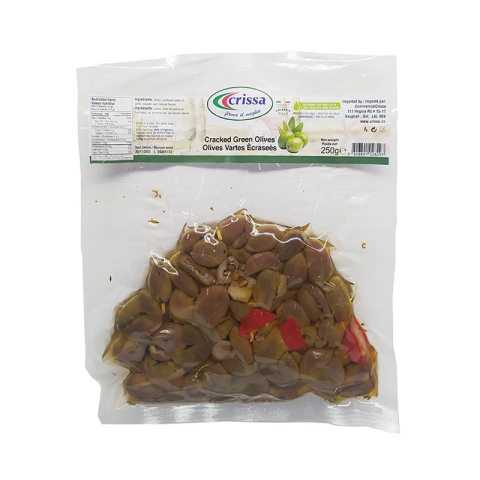 Crissa Cracked Green Olives