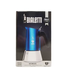 Bialetti Venus Induction Stovetop Espresso Maker Blue Color 2 Cup
