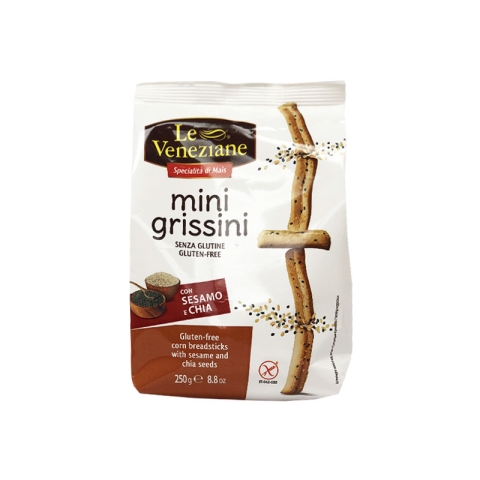Le Veneziane Gluten Free Mini Grissini Sesame & Chia