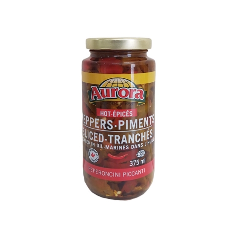 Aurora Hot Peppers Sliced