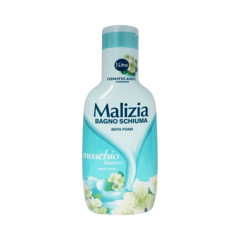 Malizia Bain Mousse Musc Blanc