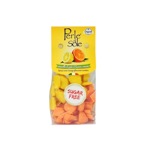 Perle Di Sole Bonbons Aromatisés Au Citron Et Orange Sans Sucre
