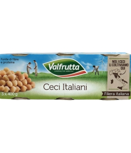Valfrutta Chickpeas 3 x 400gr
