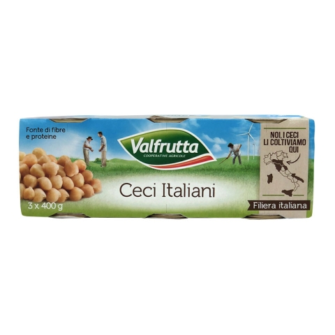 Valfrutta Chickpeas 3 x 400gr