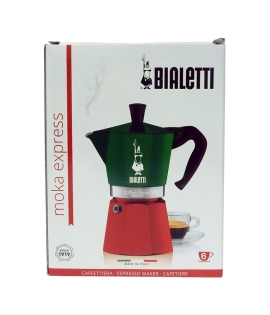 Bialetti Espresso Maker 6 Cups (Italian Colors)