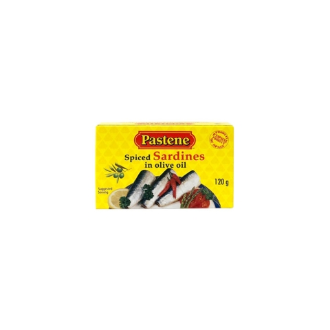 Pastene Spiced Sardines In Olive Oil