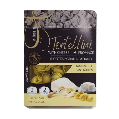 Allessia Tortellini Gluten Free Ricotta and Grana Padano Cheese Allessia Tortellini Gluten Free Ricotta and Grana Padano Cheese