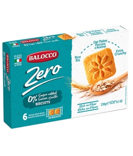 Balocco Zero Biscuits Oat Flakes and Rice Flour