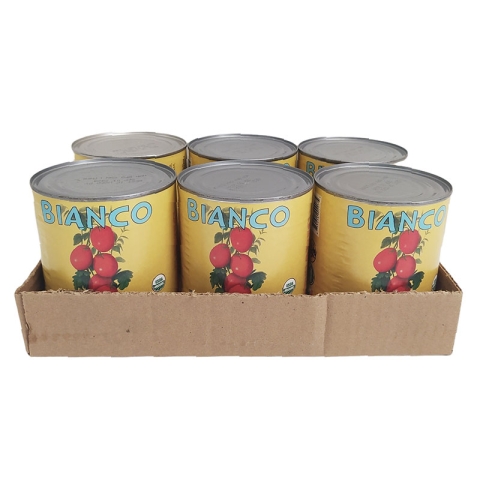 Bianco DiNapoli 6x28oz Tomates Entières Pelées Biologiques Bianco DiNapoli 6x28oz Tomates Entières Pelées Biologiques