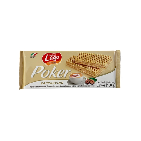 Lago Poker Cappuccino Wafers