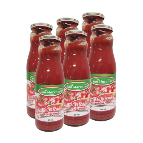 La San Marzano (6x660ml) Strained Tomatoes