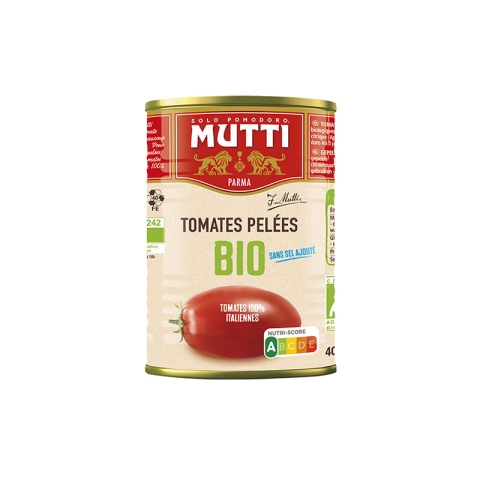 Mutti Tomates Biologique Pelées Entières 14oz