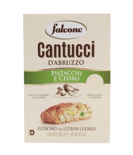 Falcone Cantucci Cookies with Pistachio and Lemon