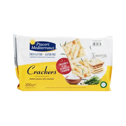 Piaceri Mediterranei Craquelins Sans Gluten Avec Romarin