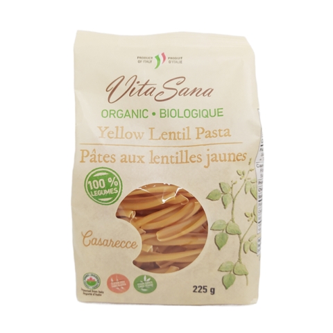 Vita Sana Pâtes aux Lentilles Jaunes Biologiques Sans Gluten