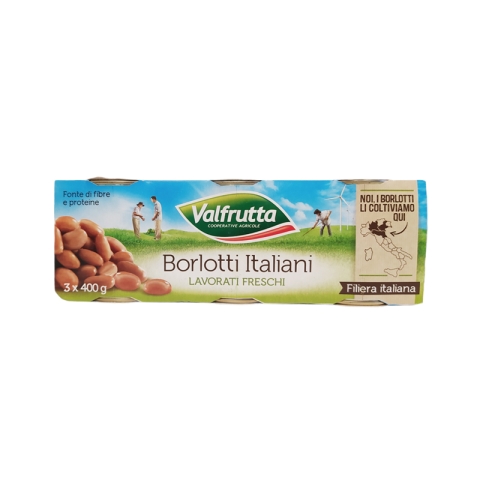 Valfrutta Borlotti Beans 3 x 400g