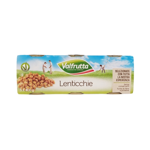 Valfrutta Lentils 3 X 400gr