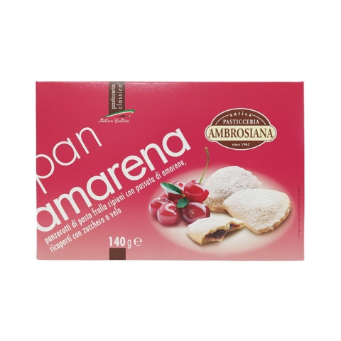 Pasticceria Ambrosiana Pan Amarena Biscuits with Black Cherry Sauce Pasticceria Ambrosiana Pan Amarena Biscuits with Black Cherry Sauce