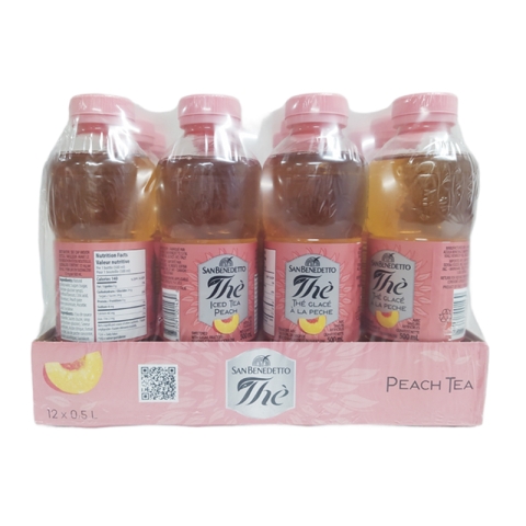San Benedetto Peach Iced Tea 12x500ml