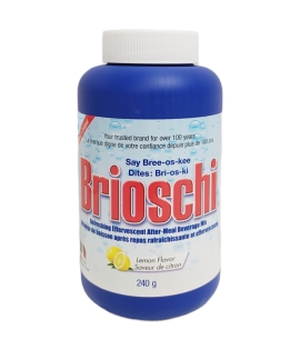 Brioschi Mélange pour Boisson Effervescente à Saveur de Citron