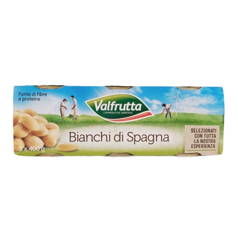 Valfrutta Bianchi di Spagna Beans 3 x 400gr
