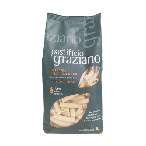 Pastificio Graziano Pâtes à la Semoule de Blé Maccheroncini Rigati