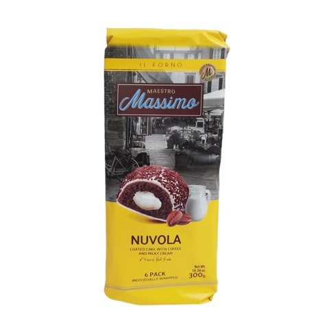 Maestro Massimo Nuvola Coated Cake With Coffee and Milky Cream Filling