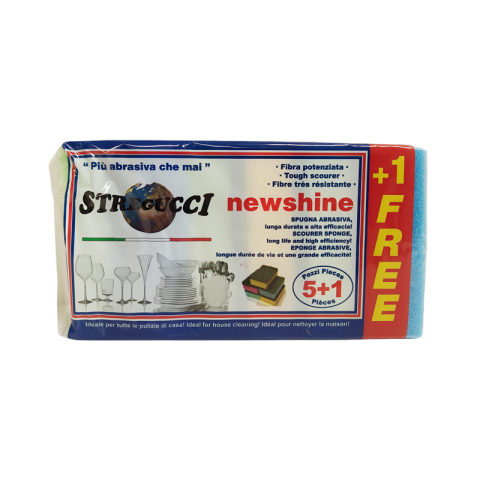 Stregucci “Newshine” Scourer Sponge (6 pcs)
