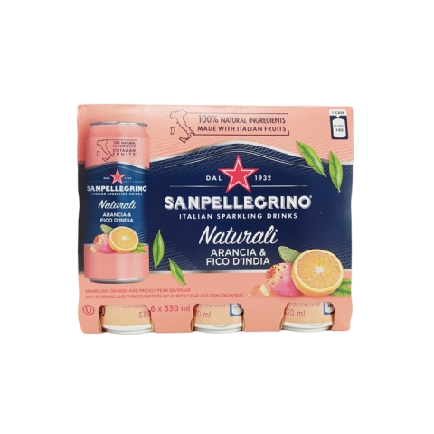 San Pellegrino Orange And Prickly Pear 6x330ml