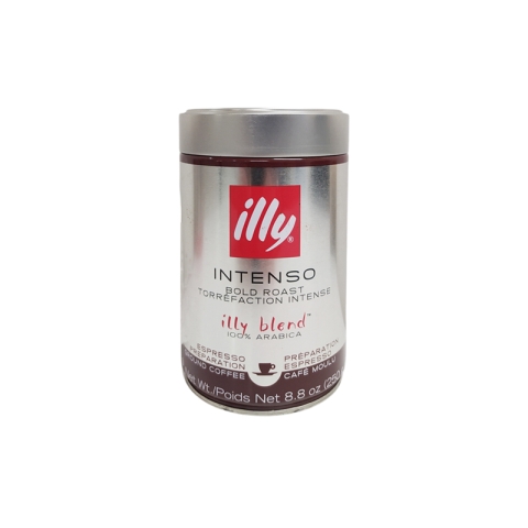 illy Espresso Intenso Ground Coffee Dark Roast 