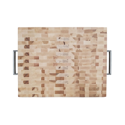 RusticButcherBlock Cutting Board With Handles R16208 19”x15”