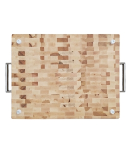 RusticButcherBlock Cutting Board With Handles R16208 19”x15”