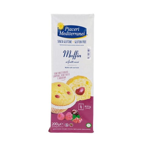 Piaceri Mediterranei Gluten Free Muffin With Red Fruits 