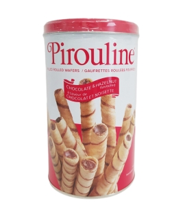 Pirouline Chocolate &amp; Hazelnut Cream Filled Rolled Wafers