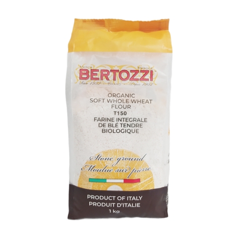 Bertozzi Farine Intégrale de Blé Tendre Biologique 1KG T150