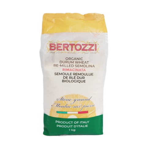 Bertozzi Semoule Remoulue de Blé Dur Biologique 1KG