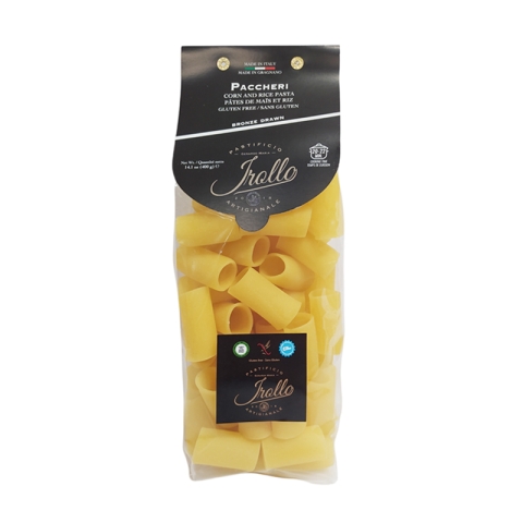 Irollo Paccheri Gluten Free Corn and Rice Pasta