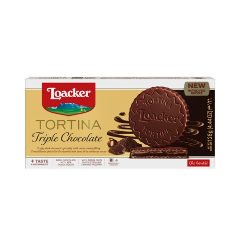 Loacker Tortina Biscuits Tripla Chocolat